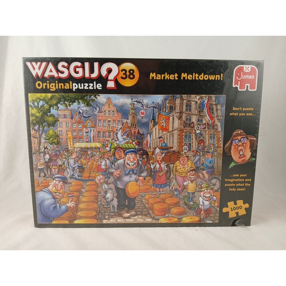 Wasgij? 1000 Piece Original Jigsaw Puzzle #38-Market Meltdown!-NEW/SEALED!